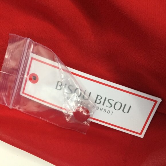 Bisou Bisou Color Block Black And Red Long Sleeves Dress Size 8. NWT - Picture 15 of 15